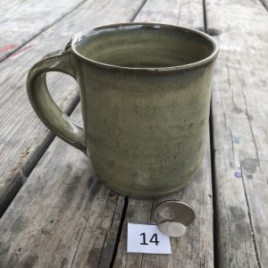 Betsy Curtiss Grey/Green Mug #14