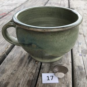 Betsy Curtiss Grey/Green Mug #17