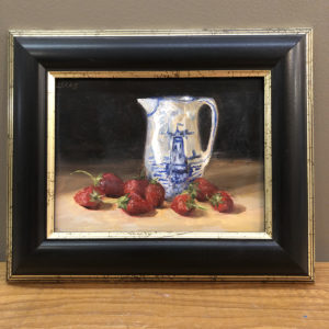 Laura Craig “Strawberries With Delft Vase”