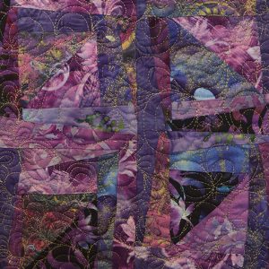 “Purple Quilted Wall Hanging” By Mary Magneson