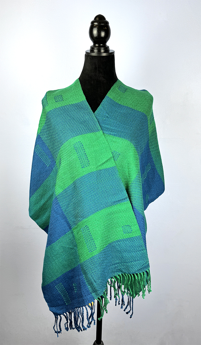 Geometric Shawl-Rita Brown