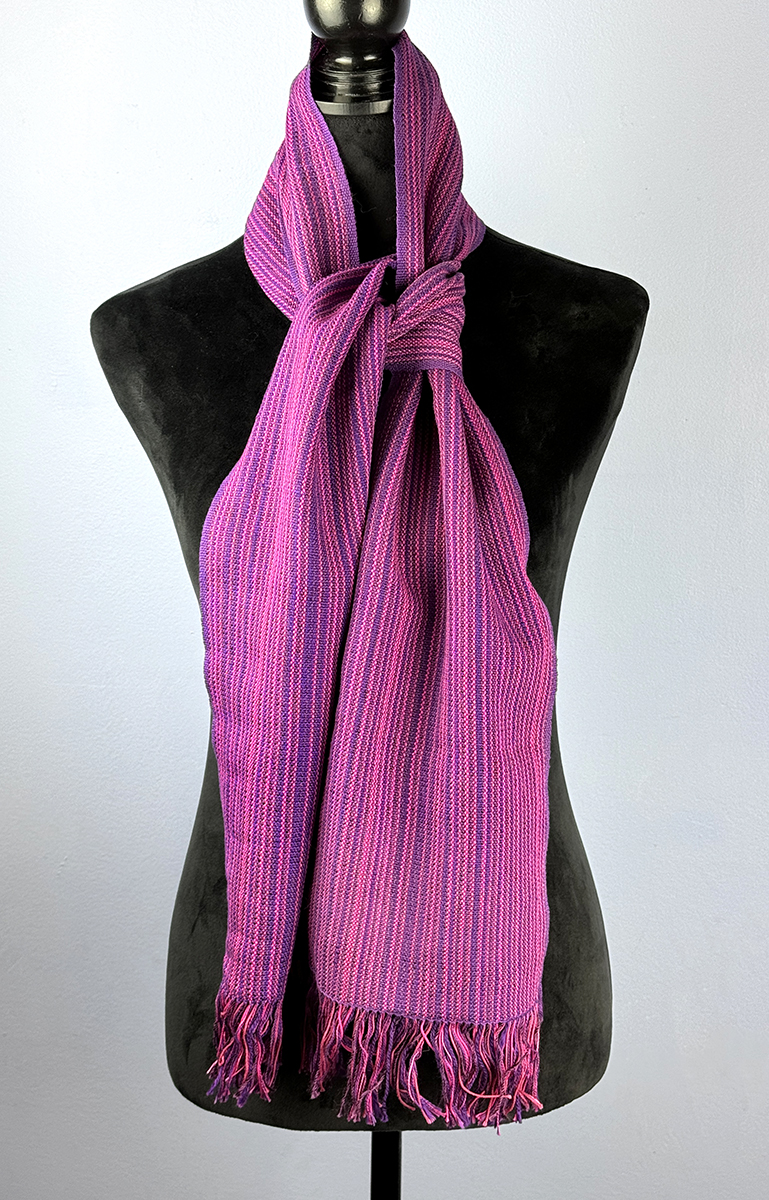 Pink and Purple Scarf-Rita Brown