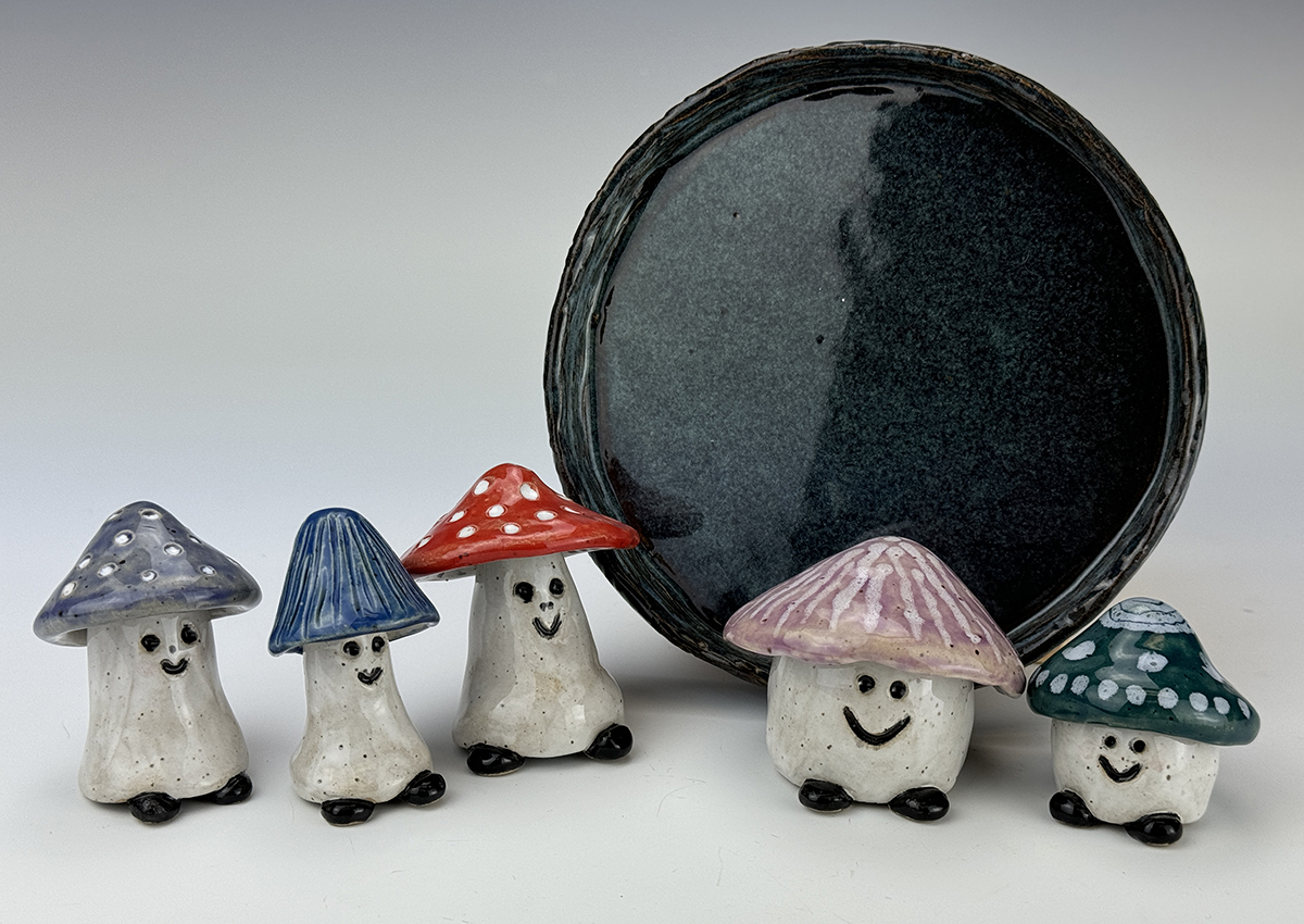 Mushroom People and Tray View B-Sabine Mullin