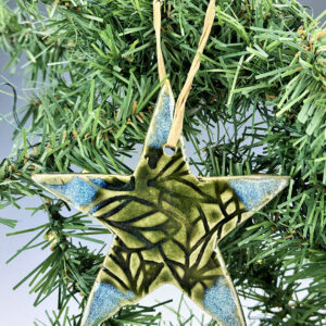 2016 LibertyTown Ornament-Pressed Pattern Star Shape (Patterns Vary)