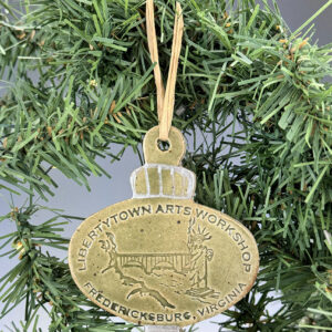 2017 LibertyTown Ornament-Vintage Logo With Hand Painted Accents