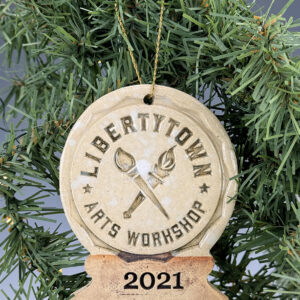 2021 LibertyTown Ornament-New Logo In Snowglobe