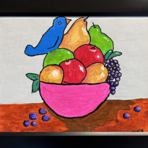 “Bird In Fruit Bowl” By Thalia Arvizu