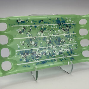 “Speckled Green Tray” By Heather Bradley