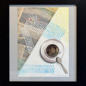 “Coffee And A Paper” By Cara Feys