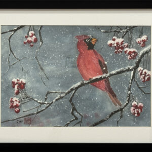 “Cardinal in the Snow” by Jini Ryan