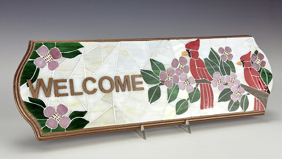 A Cardinal and Dogwood Welcome-B