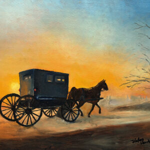 15. “Amish Buggy, Dawn” by Nelson Henderson