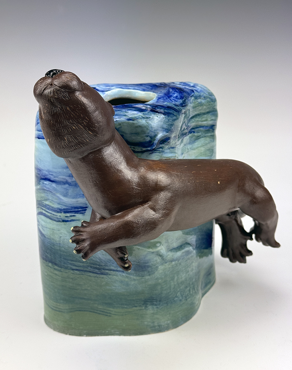 Cannon the Otter Goes for a Swim C-Tiffany Yates