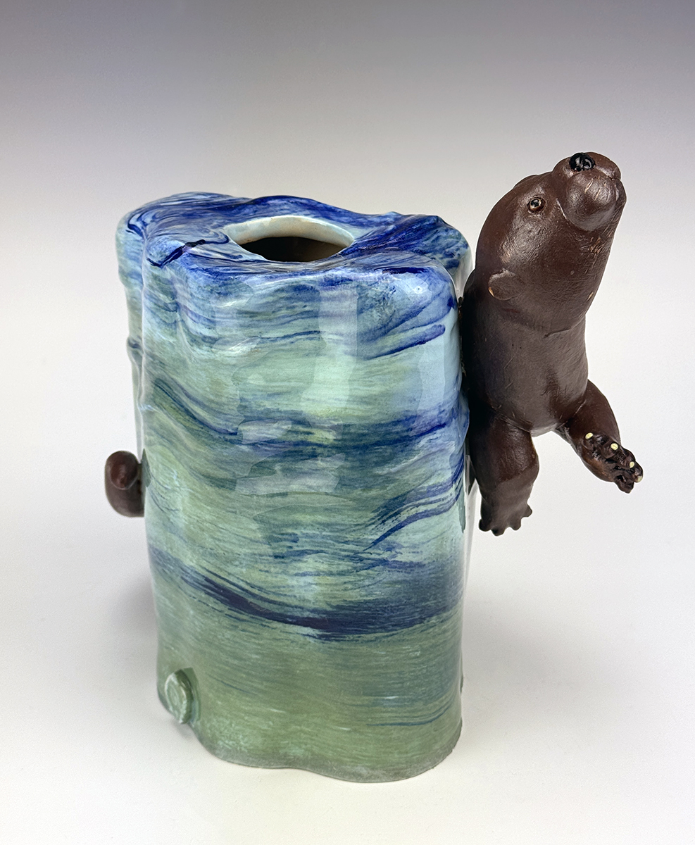 Cannon the Otter Goes for a Swim D-Tiffany Yates