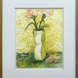 37. “Carnations in a Green Vase” by Joan Limbrick
