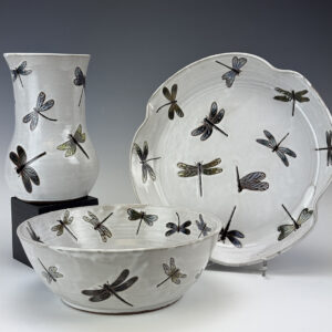 52. “Dragonfly Serving Set” by Amy Kovats