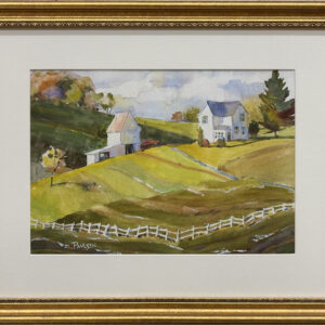 46. “Red Truck Farm Study” by Kit Paulsen