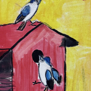 “Bluebird Red House” by Sophiola