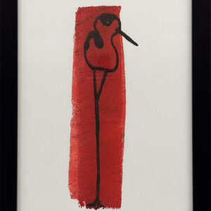 “Tall Red Bird” by Sandra Rodriguez