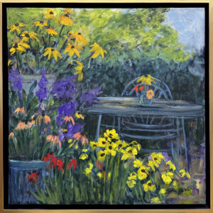 “Backyard Blooms” by Betsy Glassie