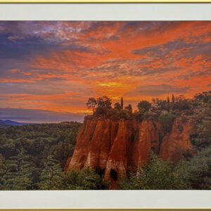 “Sunrise Over Ochre Cliffs, France” by Penny Parrish